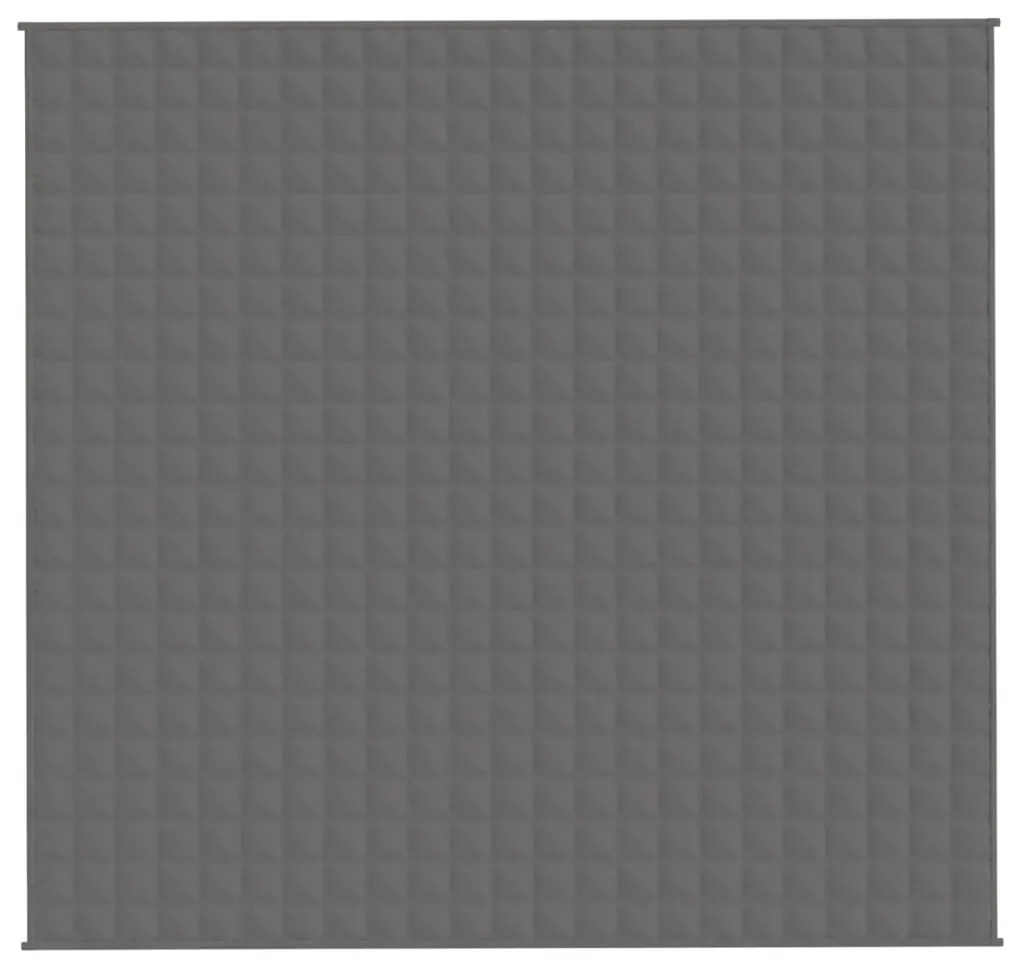 vidaXL Κουβέρτα Βαρύτητας Γκρι 220 x 230 εκ. 11 κ. Υφασμάτινη