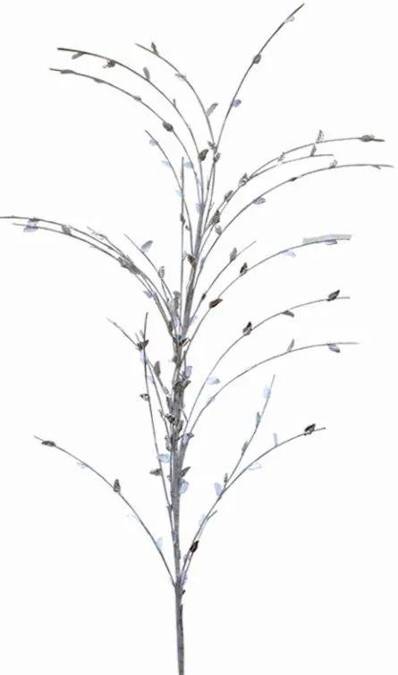 Κλαδί Με Λουλούδια Ασημί Art Et Lumiere 120εκ. 10743