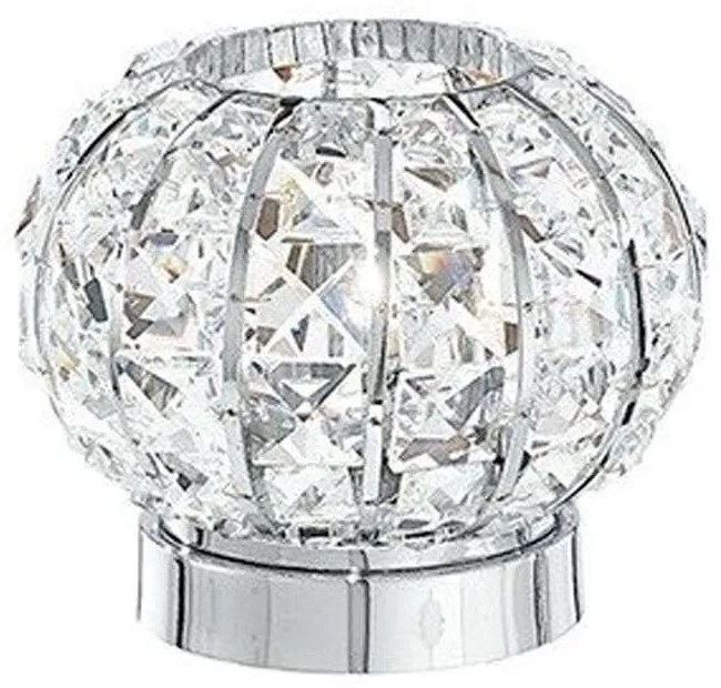 Φωτιστικό Επιτραπέζιο Concert I-CONCERT/LM 1xG9 Φ16cm 16cm Chrome Luce Ambiente Design Crystal, Metal