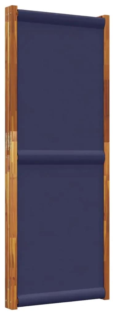 vidaXL Διαχωριστικό Δωματίου με 3 Πάνελ Σκούρο Μπλε 210 x 180 εκ.