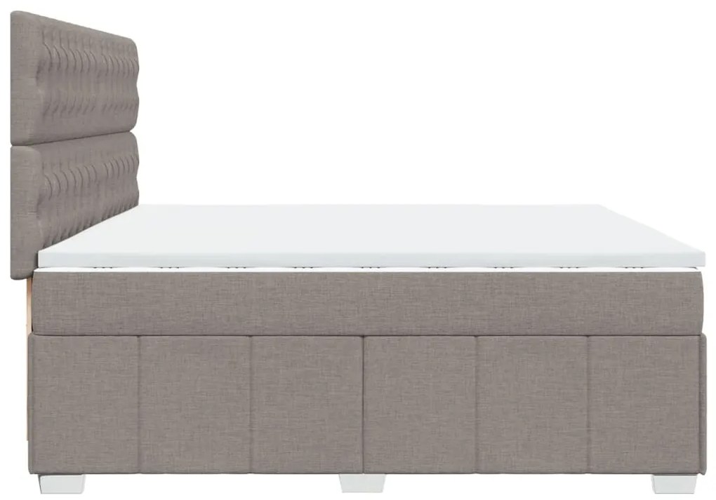 ΚΡΕΒΑΤΙ BOXSPRING ΜΕ ΣΤΡΩΜΑ TAUPE 200X200 ΕΚ. ΥΦΑΣΜΑΤΙΝΟ 3294086