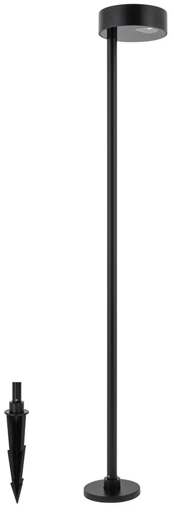 Φωτιστικό Δαπέδου Ruby 11542 12x100cm 7W 3000K 400lm Led Black Nowodvorski