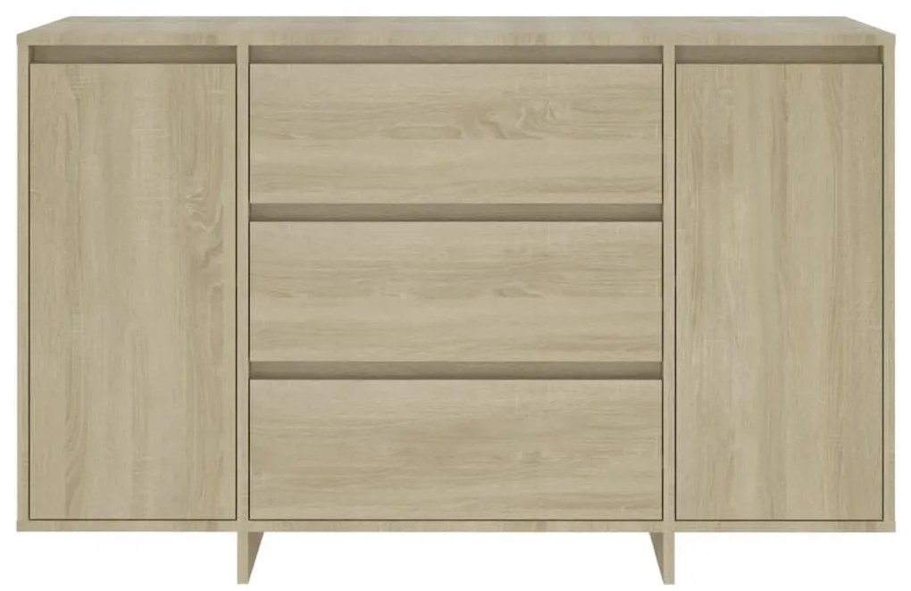 vidaXL Συρταριέρα με 3 Συρτάρια Sonoma Δρυς 120x41x75 εκ Επεξ. Ξύλο