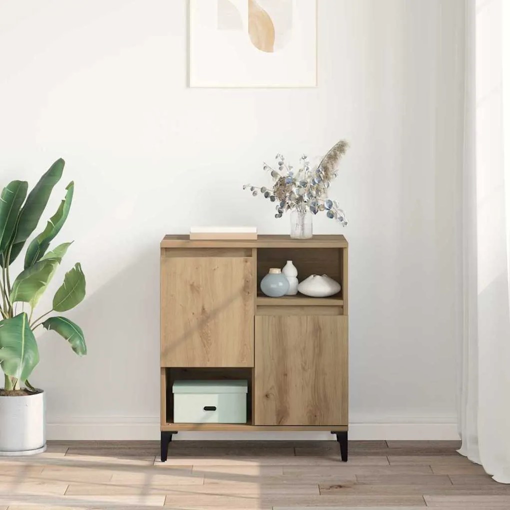 vidaXL Πλαϊνό γραφείο artisan δρυς 60 x 35 x 70 cm Επεξεργασμένο ξύλο