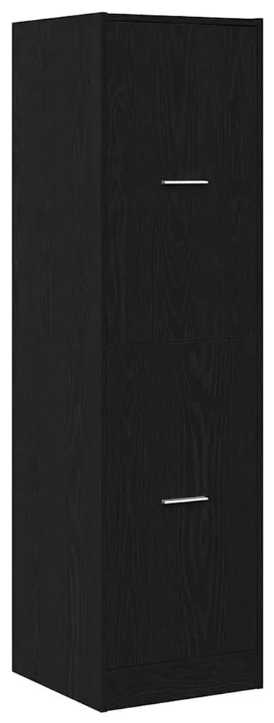vidaXL Φαρμακοποιϊκή Ντουλάπα Μαύρη δρυς 40 x 41 x 144.5 εκ.