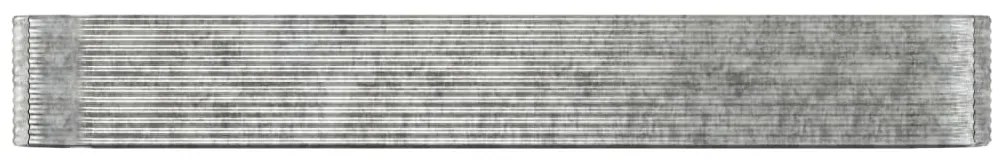 vidaXL Ζαρντινιέρα Ασημί 507x100x68 εκ. Ατσάλι με Ηλεκτρ. Βαφή Πούδρας