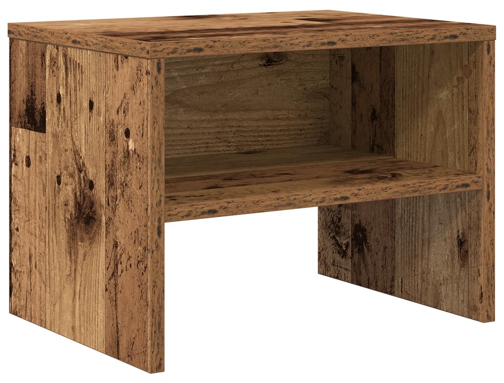 vidaXL Κομοδίνο Παλαιό ξύλο 40 x 40 x 30 cm Επεξεργασμένο ξύλο