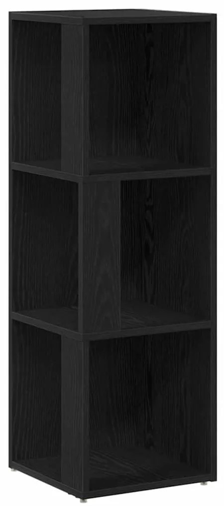 vidaXL Γωνιακά ράφια Μαύρη δρυς 33 x 33 x 100 cm Επεξεργασμένο ξύλο