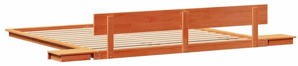 vidaXL Σκελετός Κρεβατιού Καφέ 200 x 200 cm ξύλο