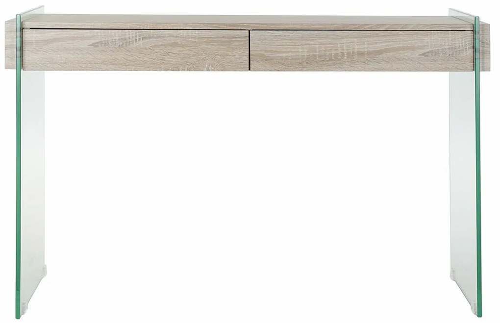 Βοηθητικό Τραπέζι DKD Home Decor Διαφανές Φυσικό Ξύλο Κρυστάλλινο Ξύλο MDF 120 x 40 x 76 cm