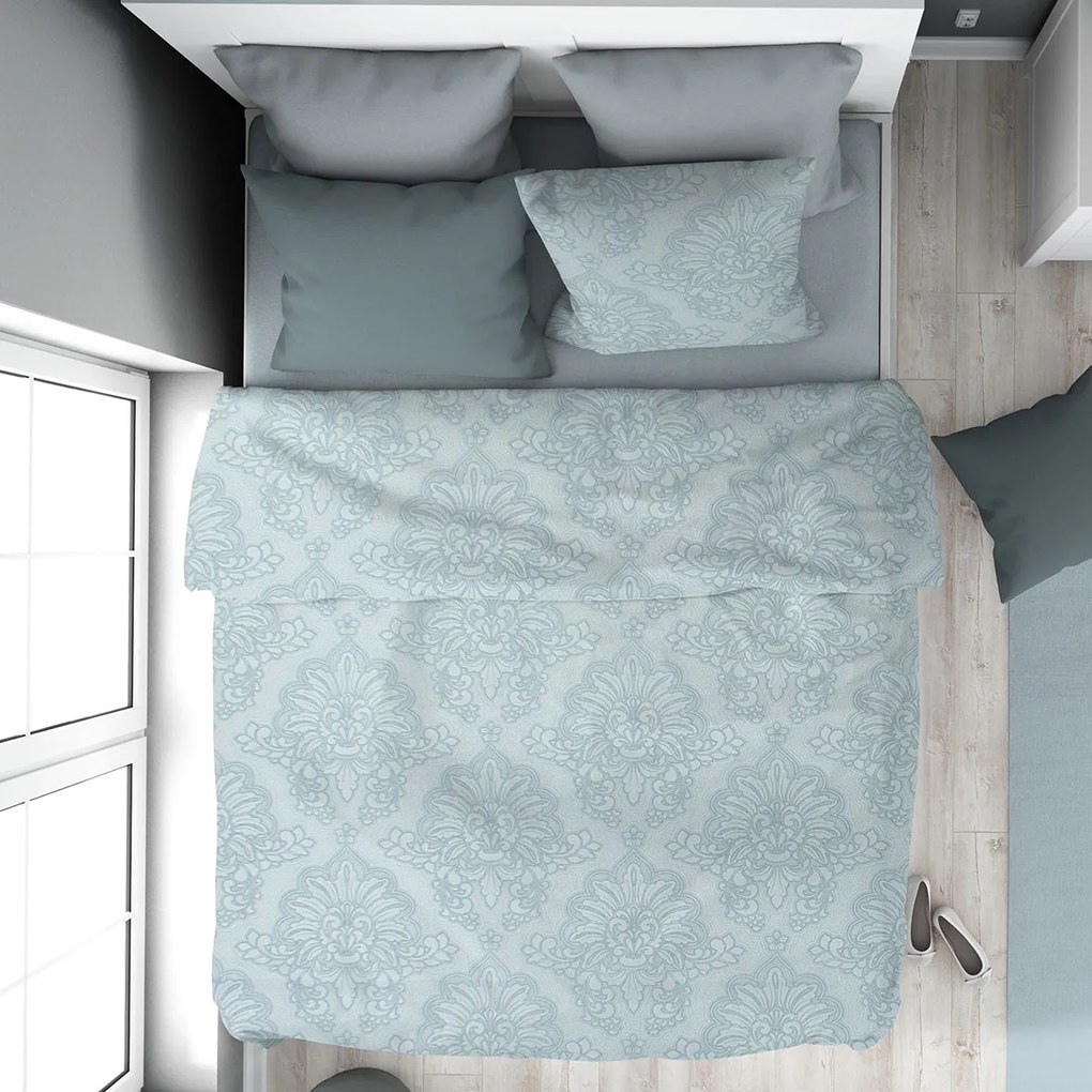 Σεντόνια Μονά (Σετ 160x240) Dimcol Άρτεμις 705 Light Blue-Grey