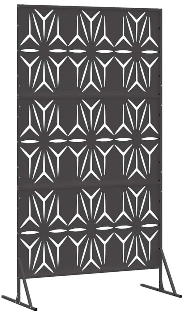 vidaXL Οθόνη Ιδιωτικότητας Μαύρο Ατσάλι