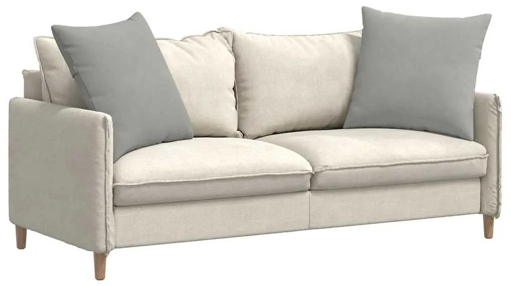 vidaXL Μαξιλάρι Καναπέ 2 pcs Ανοιχτό γκρι 80 x 80 cm ύφασμα