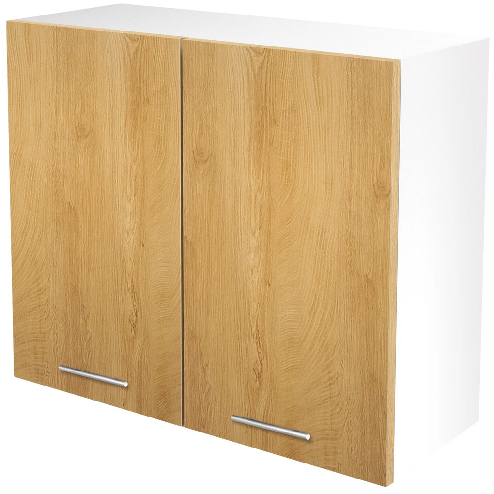VENTO G-80/72 top cabinet, color: white / honey oak DIOMMI V-UA-VENTO-G-80/72-D.MIODOWY