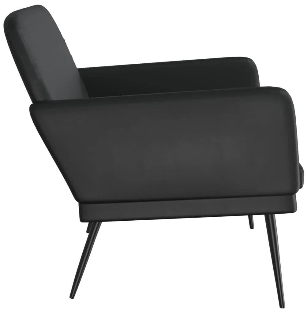 vidaXL Πάγκος Μαύρος 107 x 80 x 81 εκ. από Συνθετικό Δέρμα