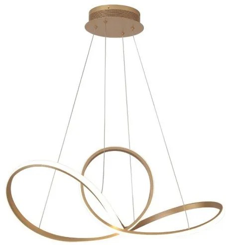 Κρεμαστό Φωτιστικό Οροφής LUNA 56W 4000K Αλουμίνιο LED Sunlight-LUNA-GD-Χρυσό LUNA-GD