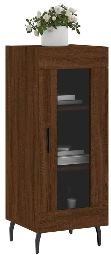 vidaXL Ντουλάπι Καφέ Δρυς 34,5 x 34 x 90 εκ. Επεξεργασμένο Ξύλο
