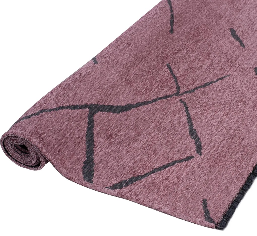 Χαλί σαλονιού CALLISTO C7674.06 με Κρόσια Σάπιο Μήλο-Μαύρο 160x230 εκ. 160x230x1 εκ.