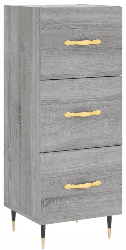 vidaXL Ντουλάπι Γκρι Sonoma 34,5x34x90 εκ. από Επεξεργασμένο Ξύλο