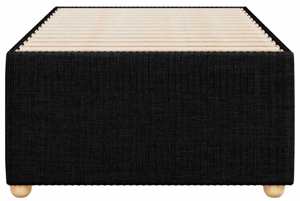 vidaXL Σκελετός Κρεβατιού Χωρίς Στρώμα Μαύρο 80x200 εκ. Υφασμάτινο