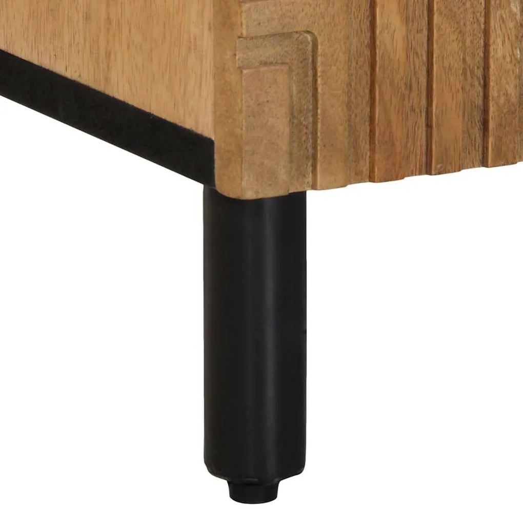 3 τεμαχίων Sideboards καφέ 60x33x75 cm μασίφ ξύλο Mango 3310005