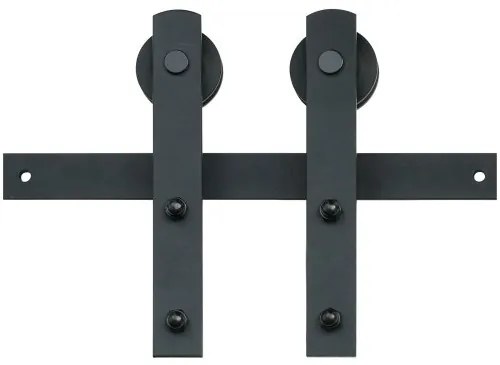 VEVOR 8FT Sliding Barn Door Hardware Kit, 330LBS Loading Heavy Duty Barn Door Track Kit for Single Door, Fit 3.7-4.3FT Wide and 1.3"-1.8" Thick Door Panel, with Smooth &amp; Silent Pulley (I Shape)