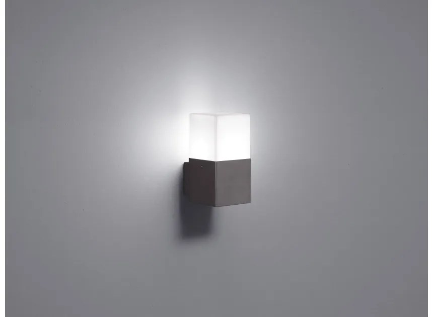 Απλίκα Φωτιστικό Τοίχου E14 3,5W IP44 Hudson 220060142 Trio Lighting-220060142-Ανθρακί 220060142