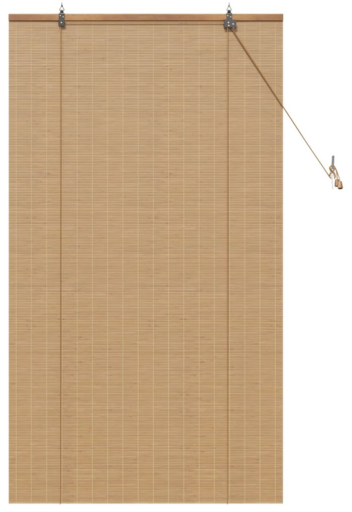 vidaXL Ρολά και Σκίες Παραθύρων Ανοιχτό καφέ 80 x 160 cm Μπαμπού