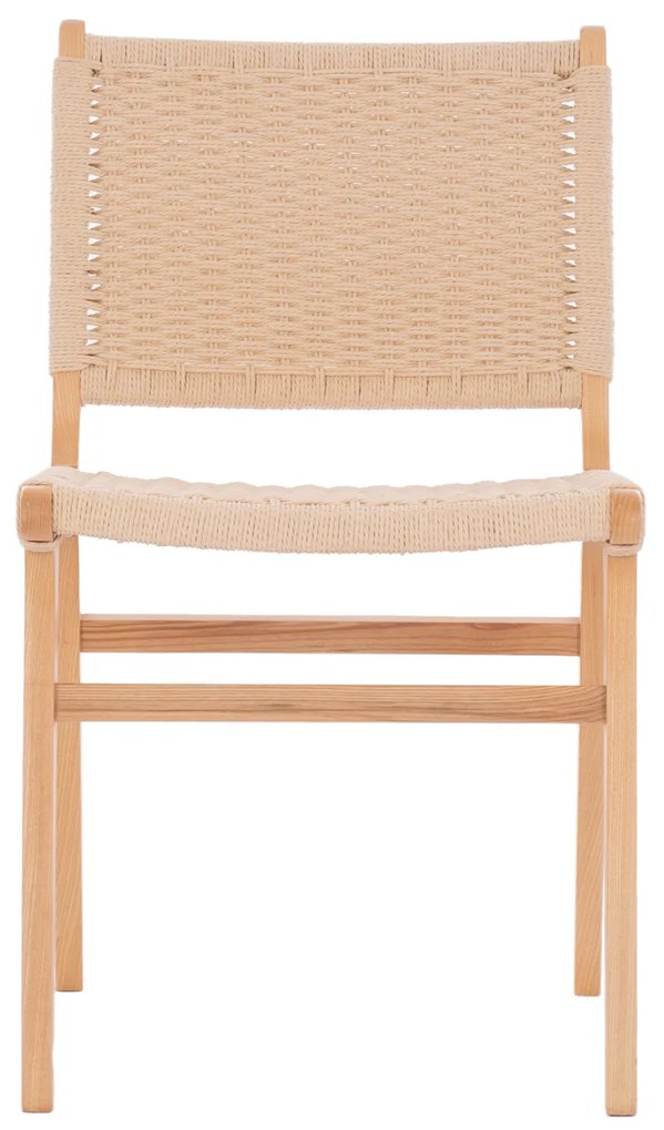 Καρέκλα Ignacio Rubberwood Σχοινί Φυσικό 50x60x87Υεκ.