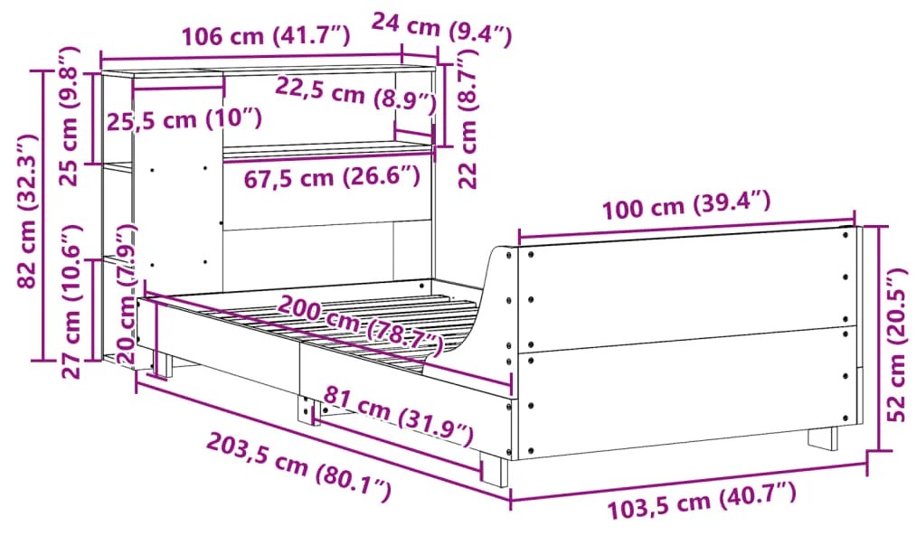 ΣΚΕΛΕΤΟΣ ΚΡΕΒ. ΧΩΡΙΣ ΣΤΡΩΜΑ ΚΑΦΕ ΚΕΡΙΟΥ 100X200 ΕΚ ΜΑΣΙΦ ΠΕΥΚΟ 3323667