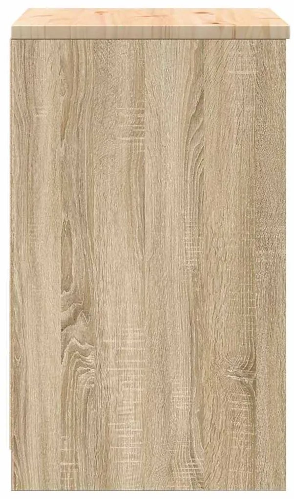 vidaXL ντουλάπι αποθήκευσης γκαράζ 60x51x85 εκ μασίφ ξύλο πεύκο