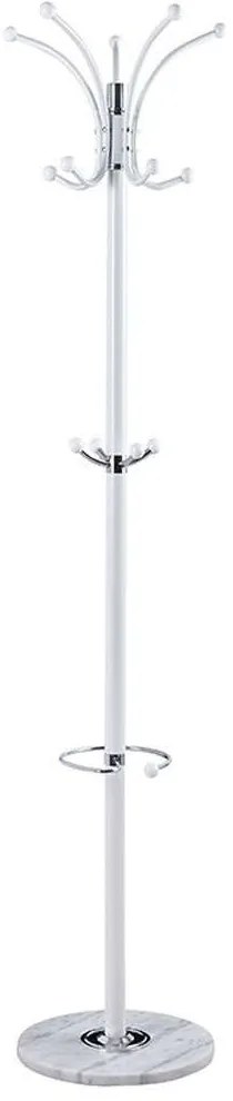 Καλόγερος Nicolo 226-000003 Φ37x175cm White Μέταλλο
