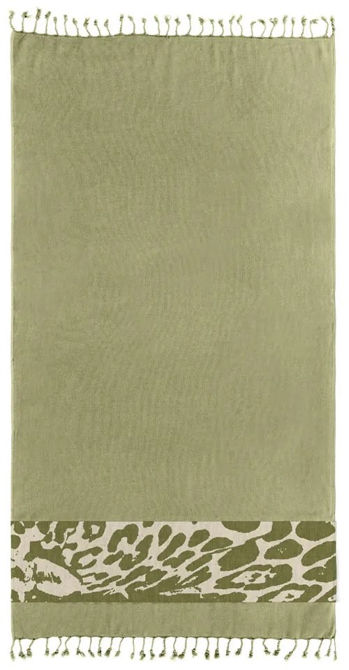 Πετσέτα Θαλάσσης - Παρεό (90x170) Guy Laroche Pestemal 24 Khaki