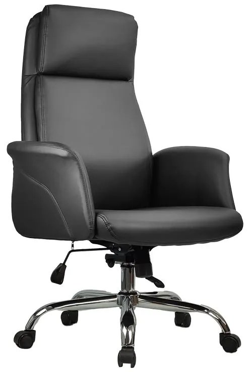 Καρέκλα γραφείου διευθυντή Derjio pu σε μαύρη απόχρωση 68x66x115εκ 68x66x115 εκ.