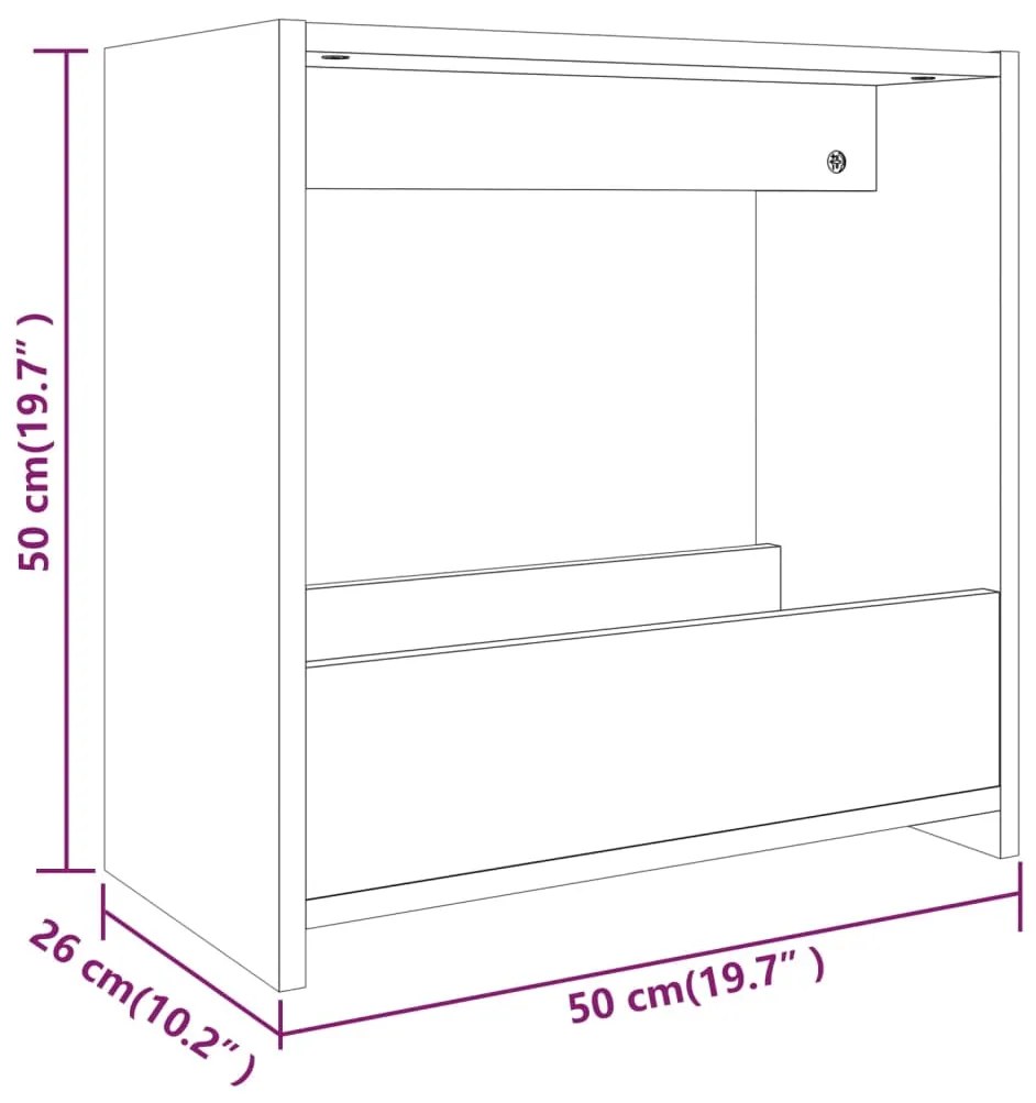 ΒΟΗΘΗΤΙΚΟ ΤΡΑΠΕΖΙ ΓΚΡΙ SONOMA 50X26X50 ΕΚ. ΕΠΕΞΕΡΓΑΣΜΕΝΟ ΞΥΛΟ 826630