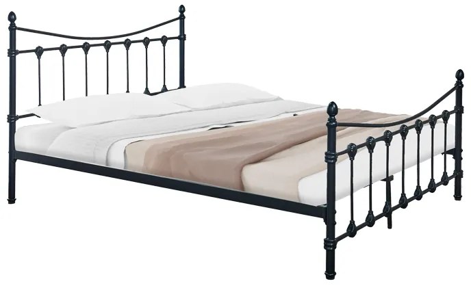 Κρεβάτι Beowulf pakoworld μαύρο μεταλλικό 150x200εκ