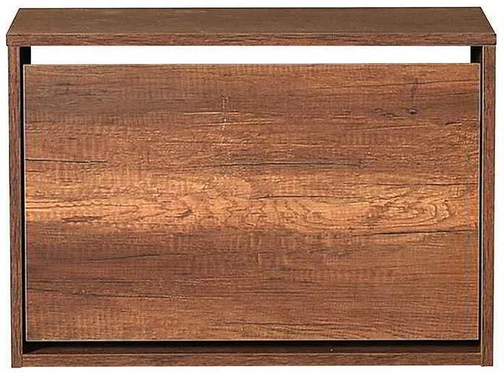 Παπουτσοθήκη 6 ζεύγων Step Megapap σε χρώμα καρυδί 60x30x42εκ.
