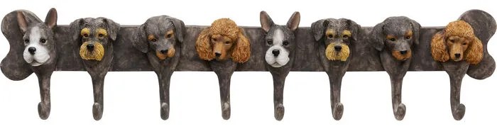 Coat Rack Dog Family 69cm - Καφέ