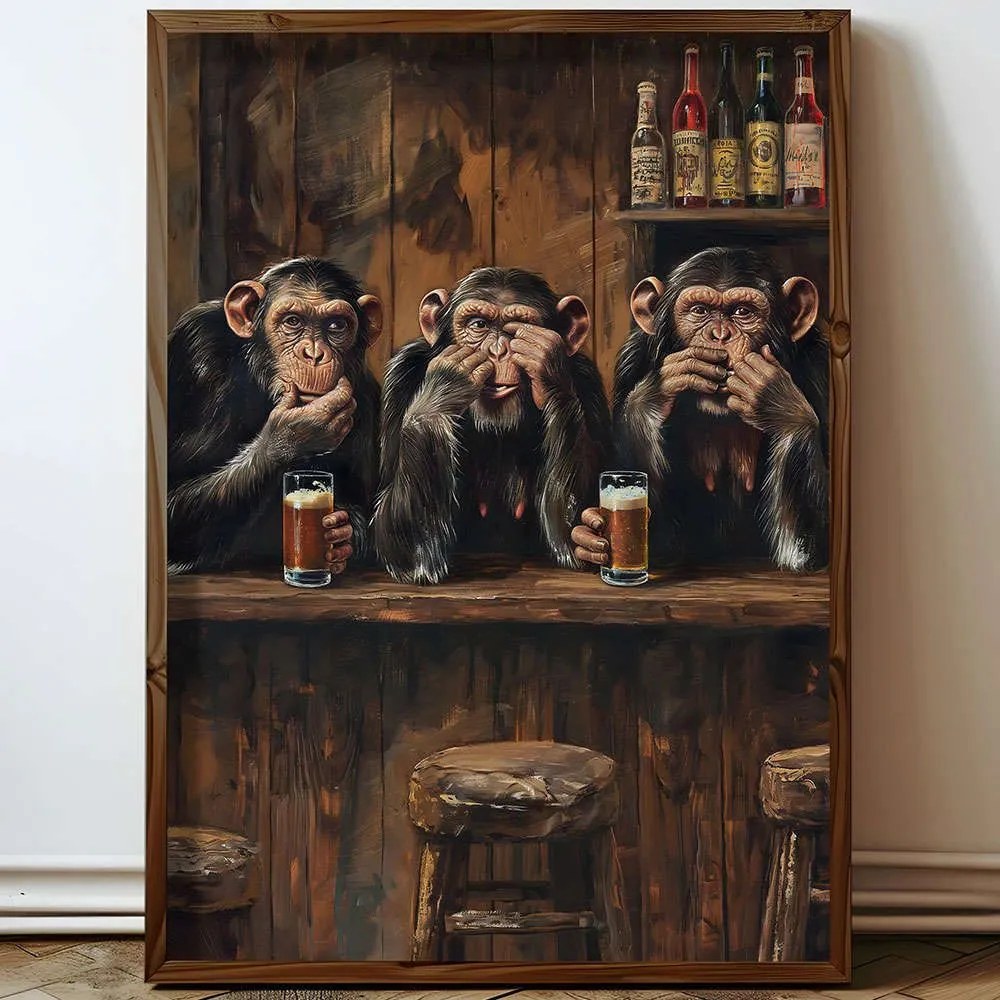Κάδρο 856EVL1602 50x3,5x70cm Multi Wallity Κάθετοι Mdf, Wood
