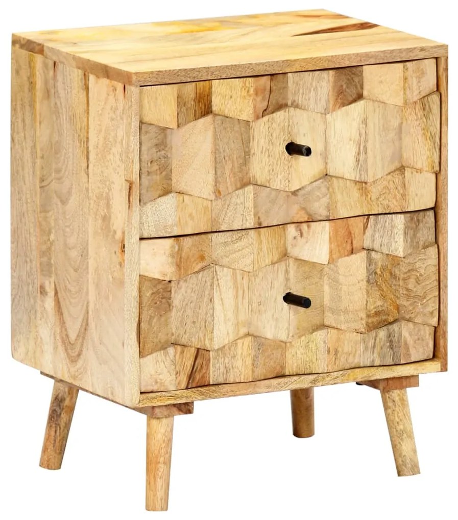 vidaXL Κομοδίνο 40 x 30 x 50 εκ. από Μασίφ Ξύλο Μάνγκο