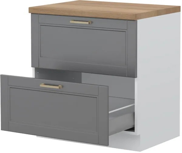 Επιδαπέδιο ντουλάπι Tahoma R-80-2MBOX-Γραφίτης