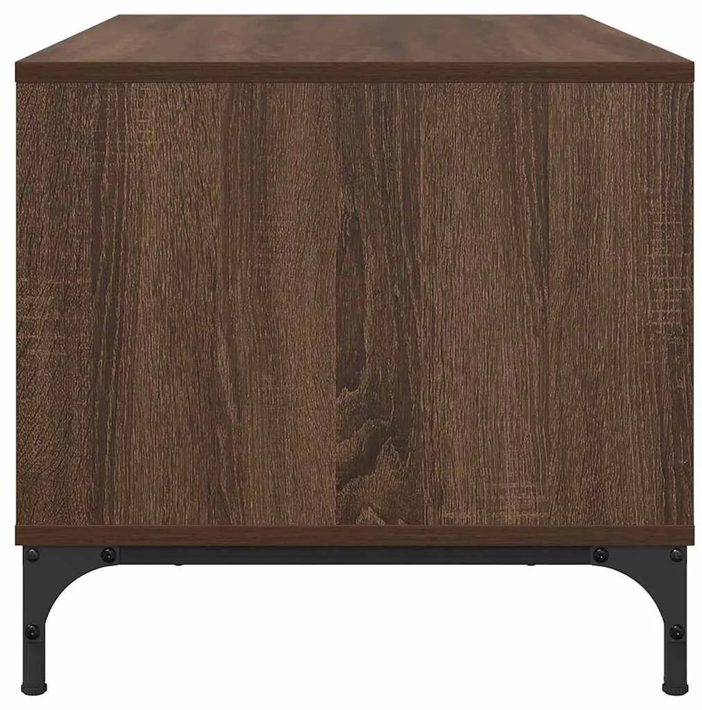 vidaXL Τραπεζάκι σαλονιού με συρτάρι Καφέ δρυς 90 x 49 x 46 εκ.
