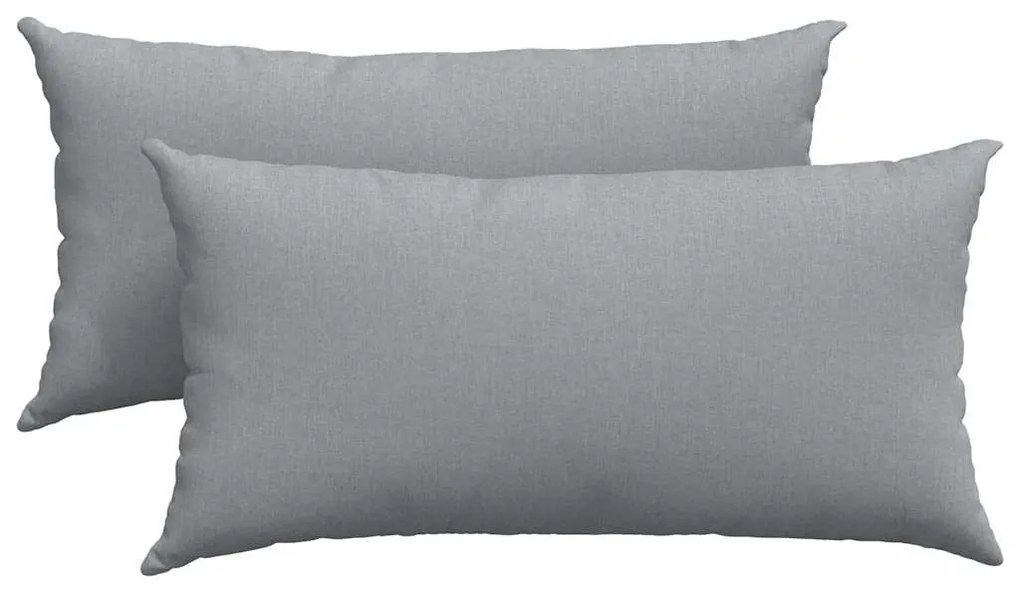 vidaXL Μαξιλάρι Καναπέ 2 pcs Ανοιχτό γκρι 80 x 40 cm ύφασμα