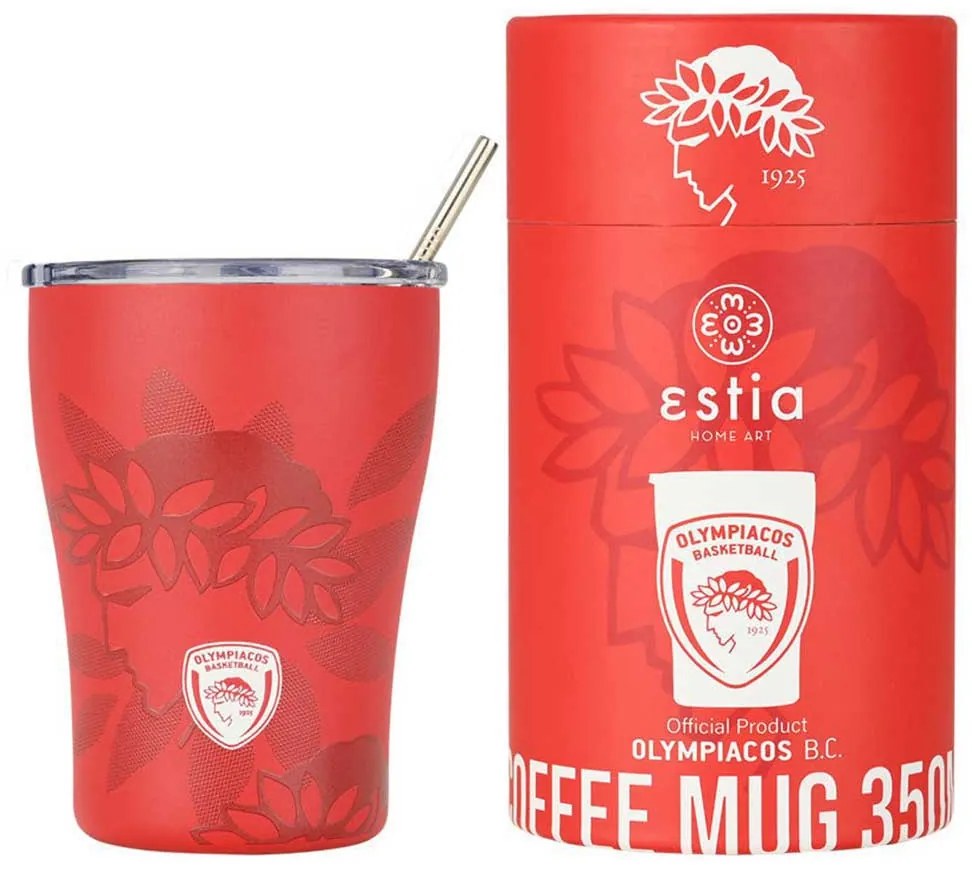 Ποτήρι Θερμός 350ml Estia Olympiacos B.C. Edition 00-27230