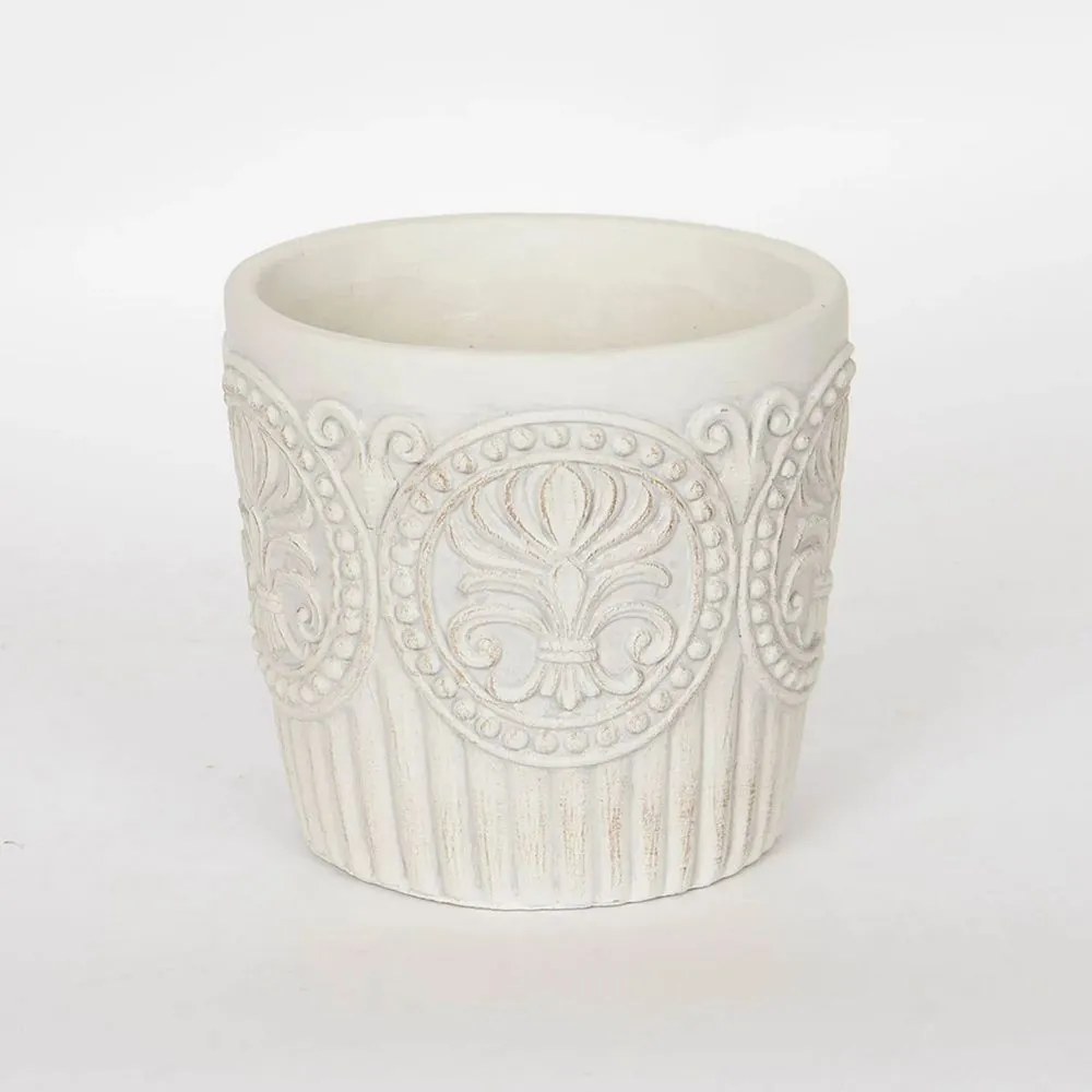 Κασπώ 752-18040 17,5x17,5x16cm Beige Estheti Home Τσιμέντο