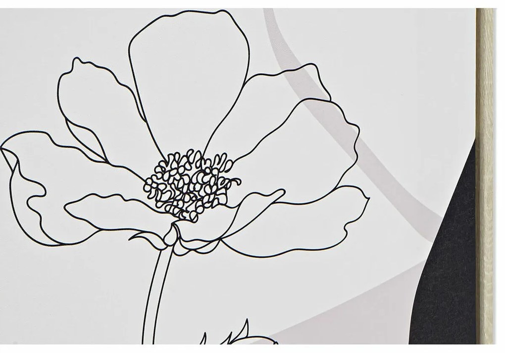 Καμβάς DKD Home Decor πολυστερίνη Καμβάς 40 x 2,5 x 50 cm (4 Τεμάχια)