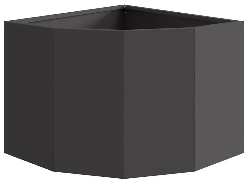 vidaXL Γωνιακό Ροδόδεντρο Μαύρο 45 x 45 x 35 cm Ατσάλι