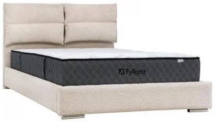ΔΙΠΛΟ ΚΡΕΒΑΤΙ Fylliana Andros ΜΠΕΖ ΧΡΩΜΑ 175x214x115εκ (160x200) 887-225-018