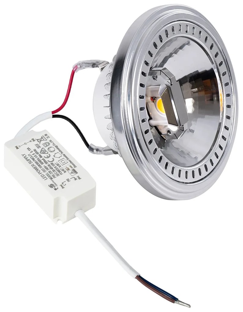 GloboStar DARKO 60379 Σποτ LED Indirect Anti-Glare AR111 14W 1638lm 40° AC 220-240V IP20 Φ11.1 x Υ6.6cm Φυσικό Λευκό 4500K - Bridgelux High Lumen COB Gen2 - TÜV Certified Driver - 5 Years Warranty