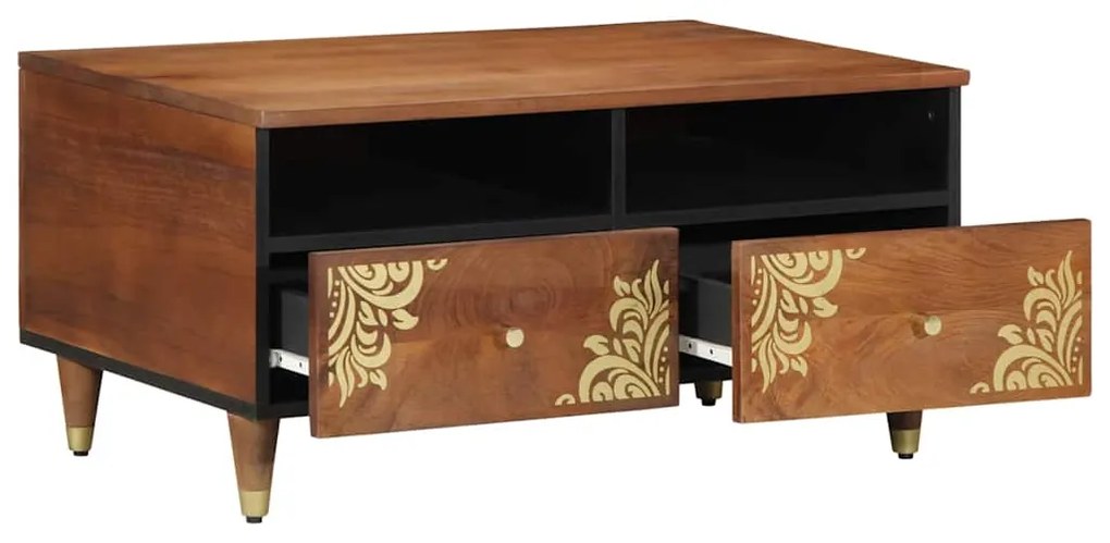 vidaXL Τραπεζάκι σαλονιού Μέλι Καφέ 80 x 54 x 40 εκ Στερεό ξύλο μάνγκο